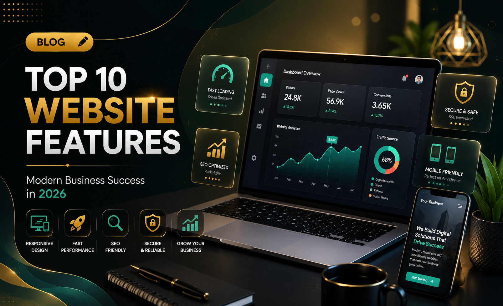 Top 10 Features Every Modern Business Website Should Have in 2026