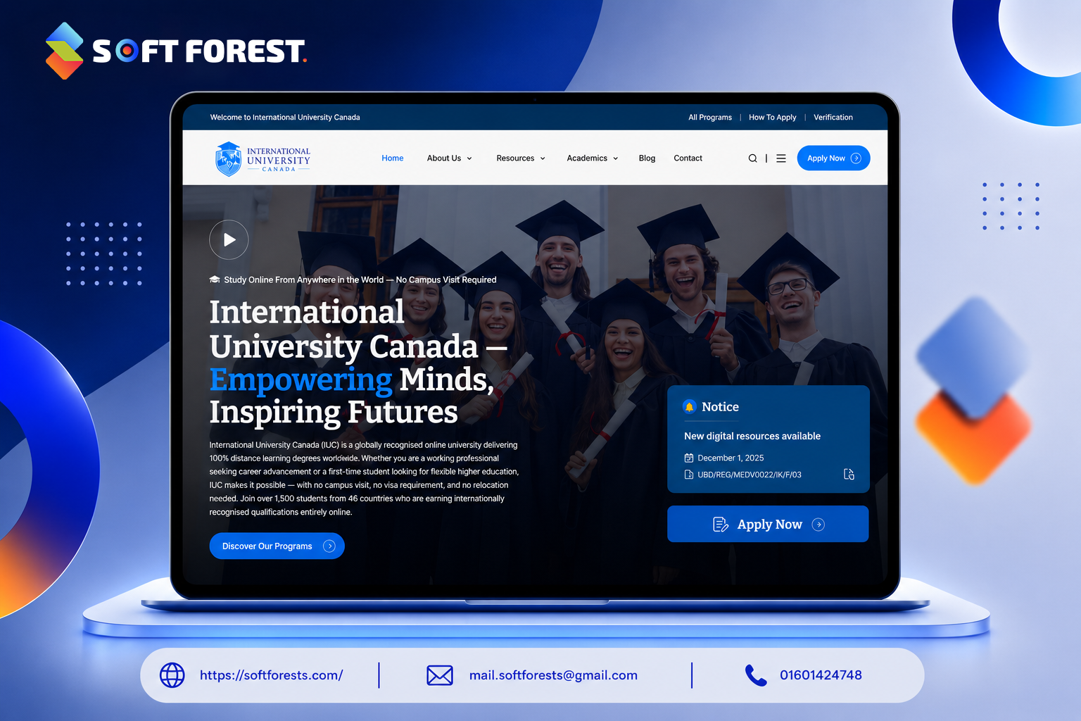 Demo Project 13 — Website by Soft Forests