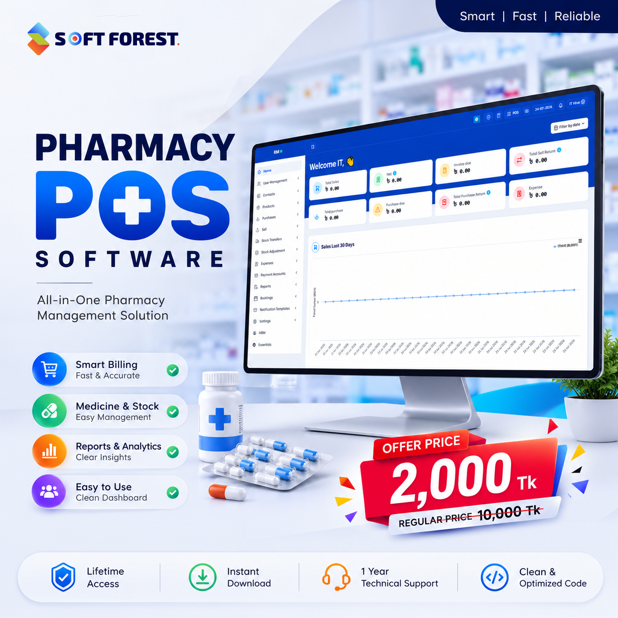 Pharmacy POS Software Bangladesh – Smart Pharmacy Management System