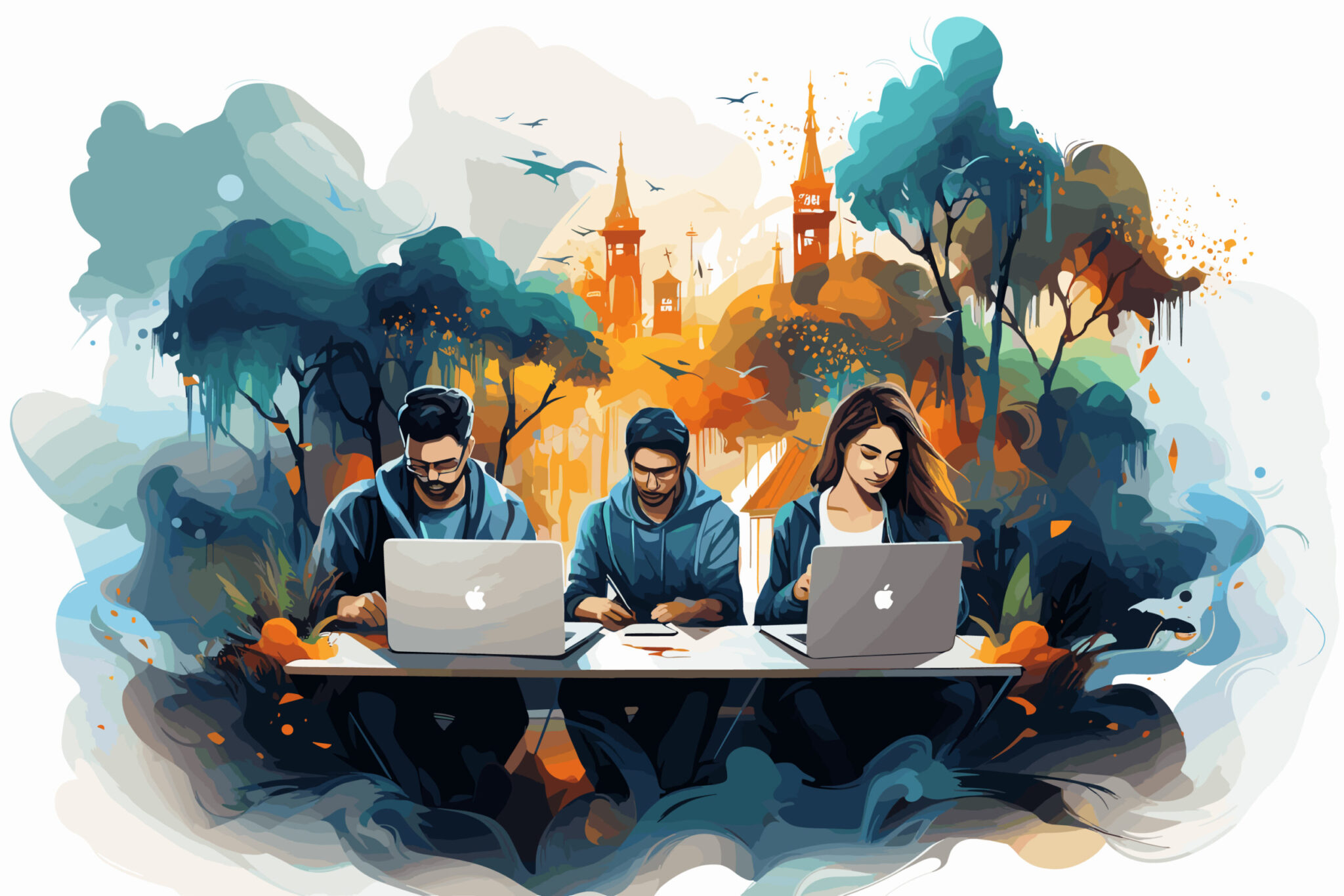 The Soft Forests team at work